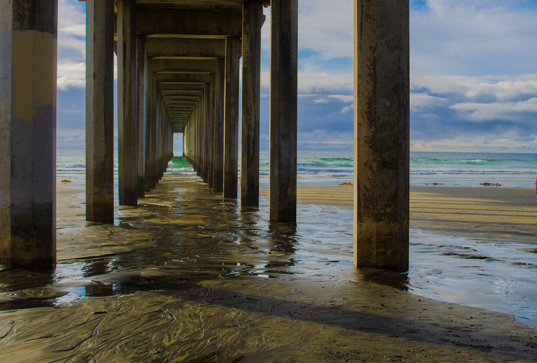 Under Scripps Pier