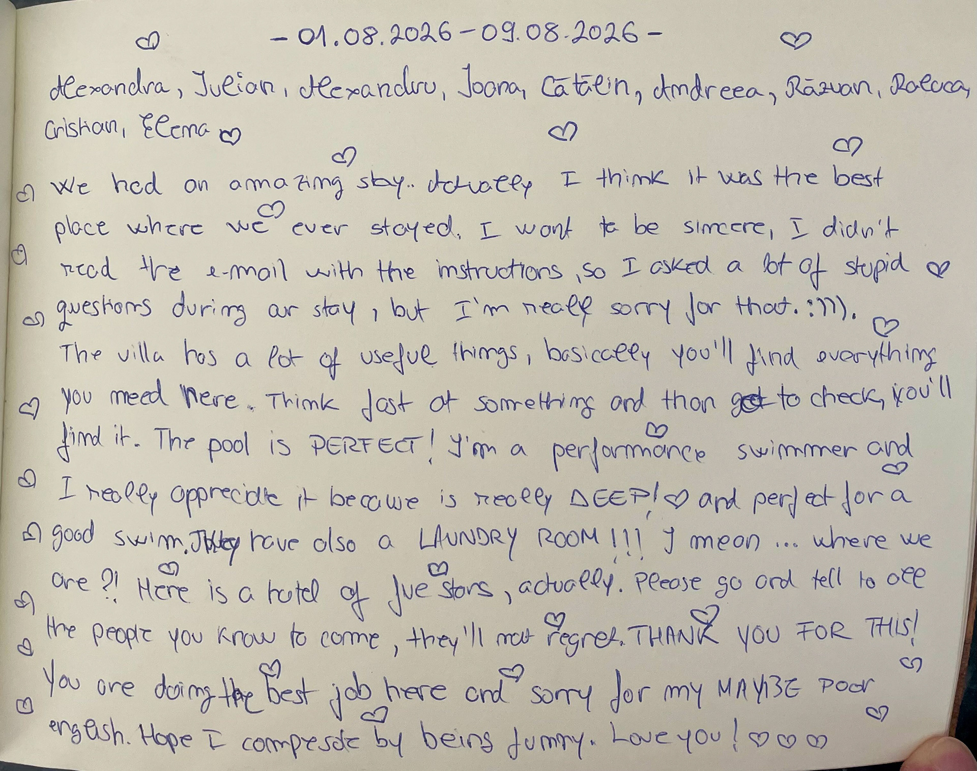 August 2026 - "We had an amazing stay ..."