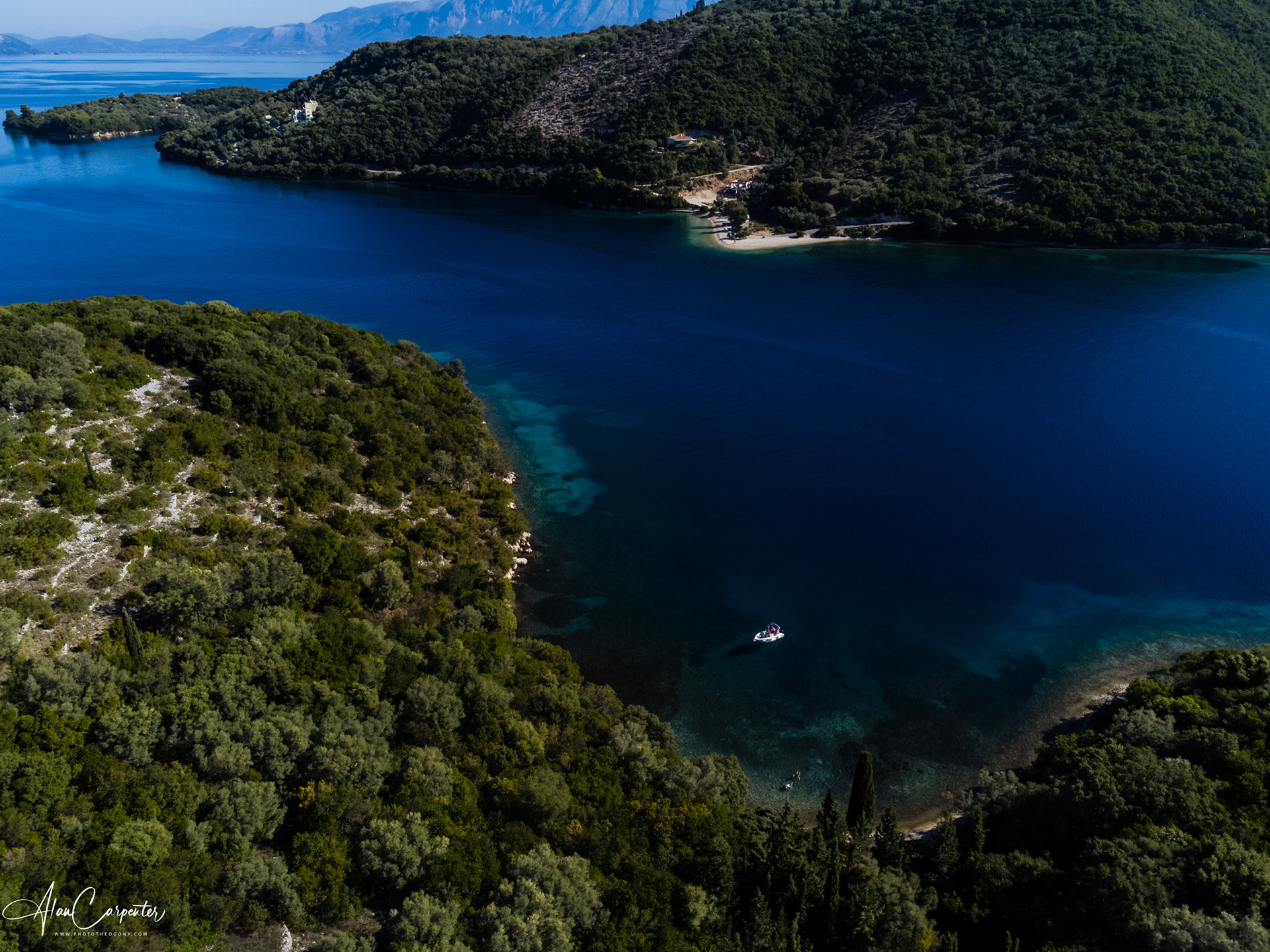 Hire a motorboat and grab a whole bay to yourself!