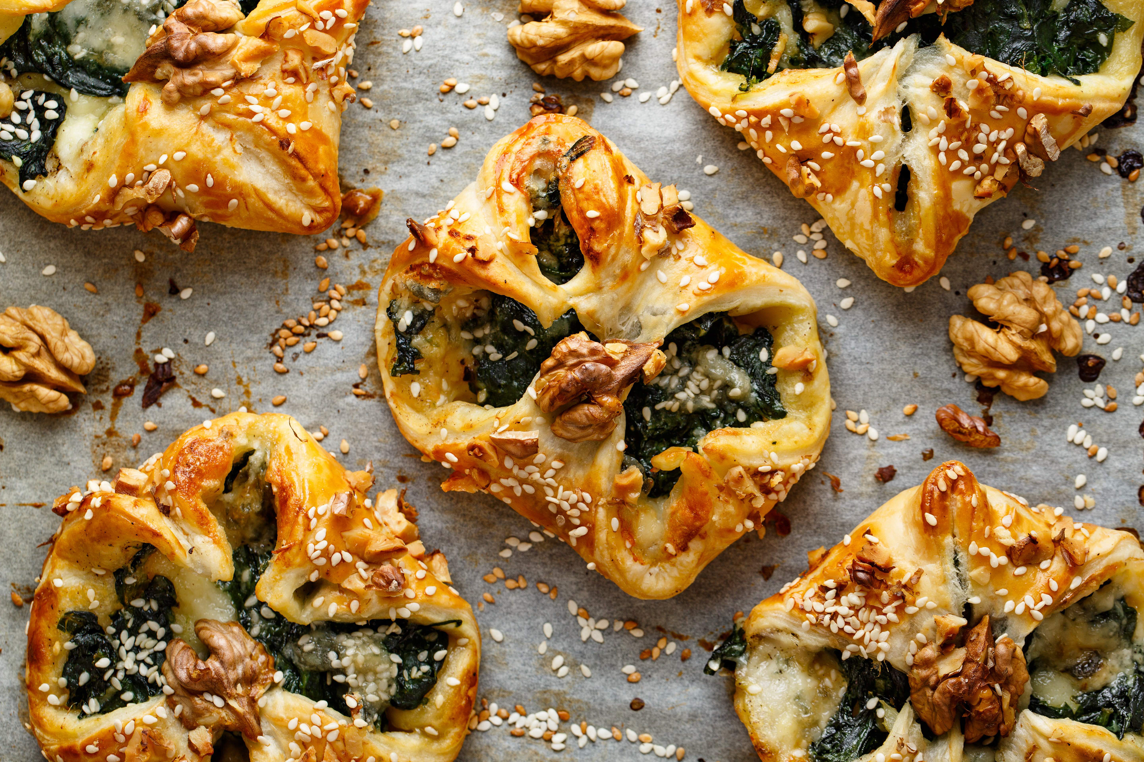 Spanakopita – the true taste of Greece. Crisp, golden pastry filled with spinach, herbs, and feta — the kind of homemade comfort you’ll find in every village kitchen