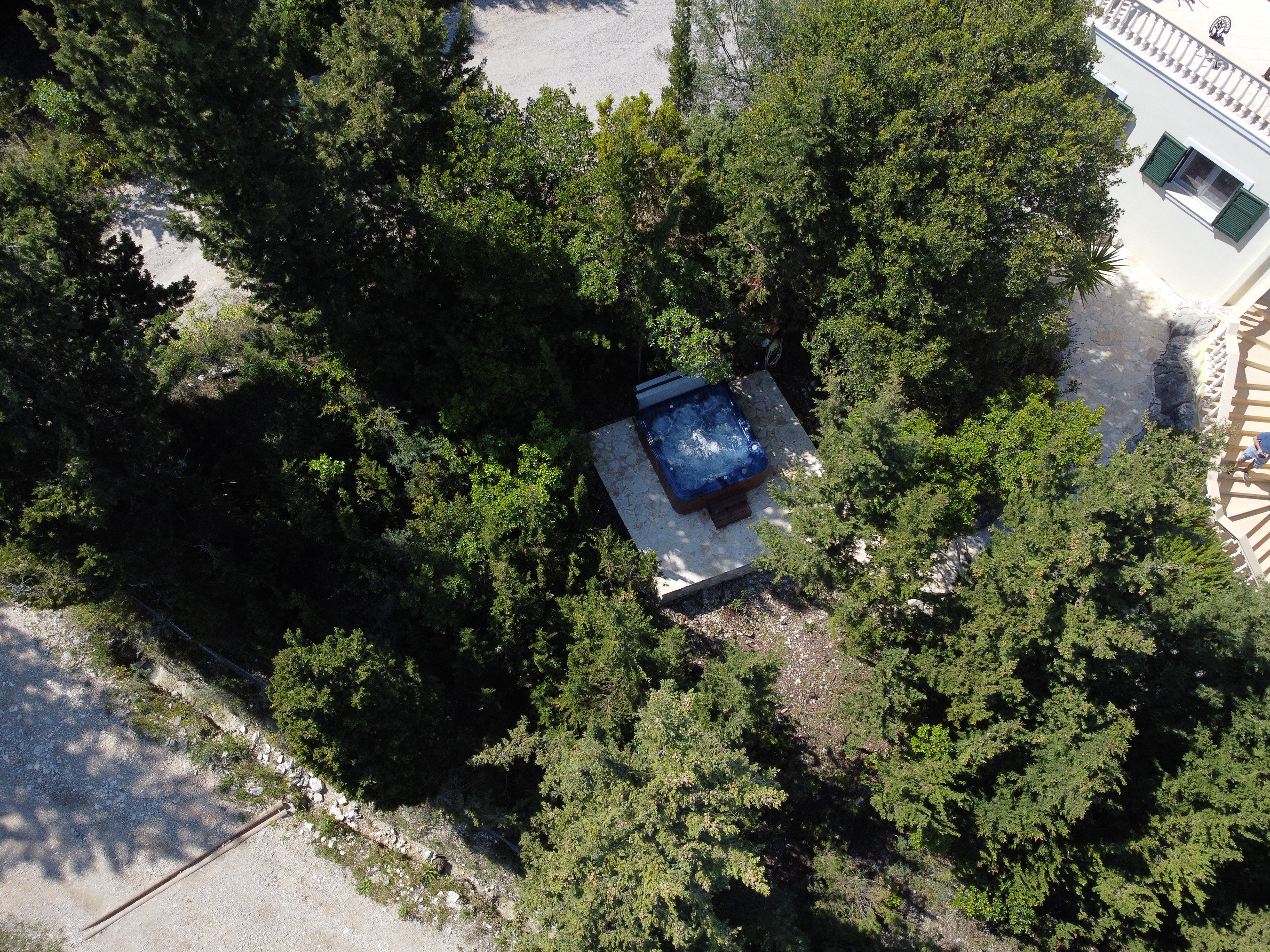 Hidden away among the trees – our family hot tub with a view