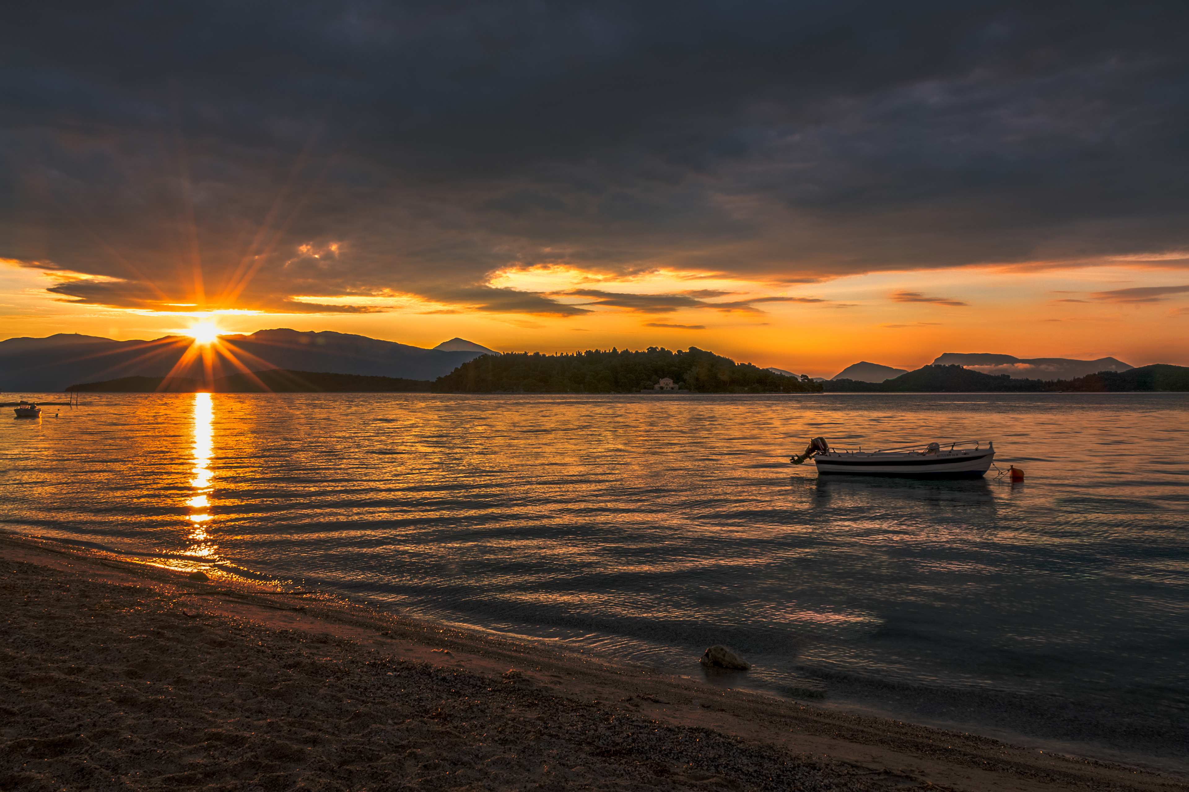 Nydri beach at sunrise