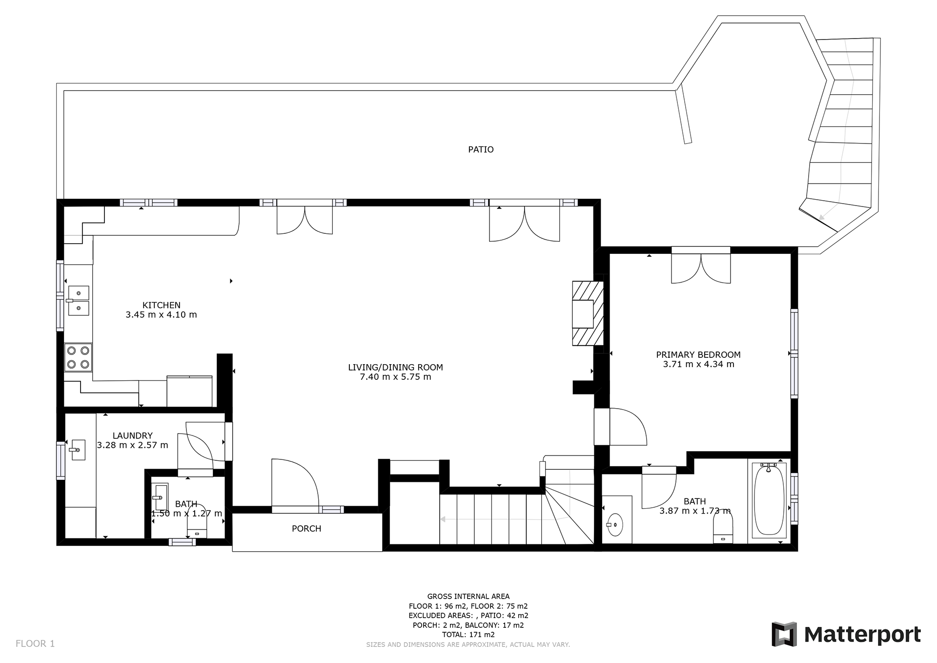 Downstairs floor plan