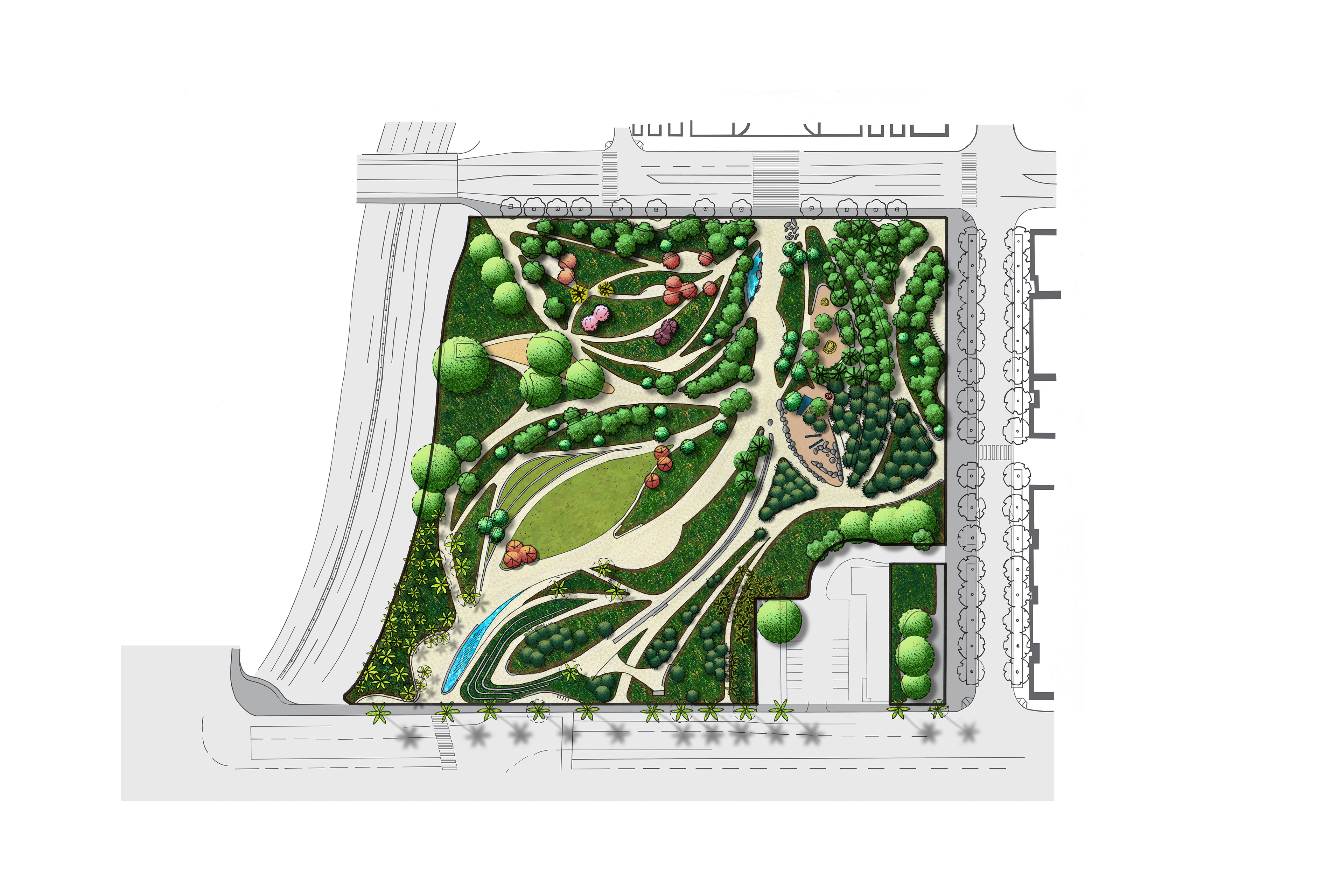 PSD RENDERED ILLUSTRATIVE SITE PLAN