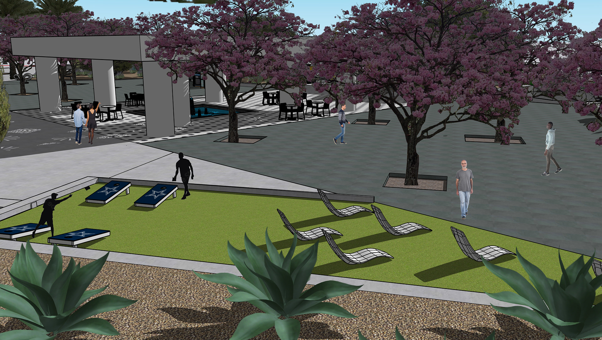 LEISURE LOUNGE: CORNHOLE & RELAXATION