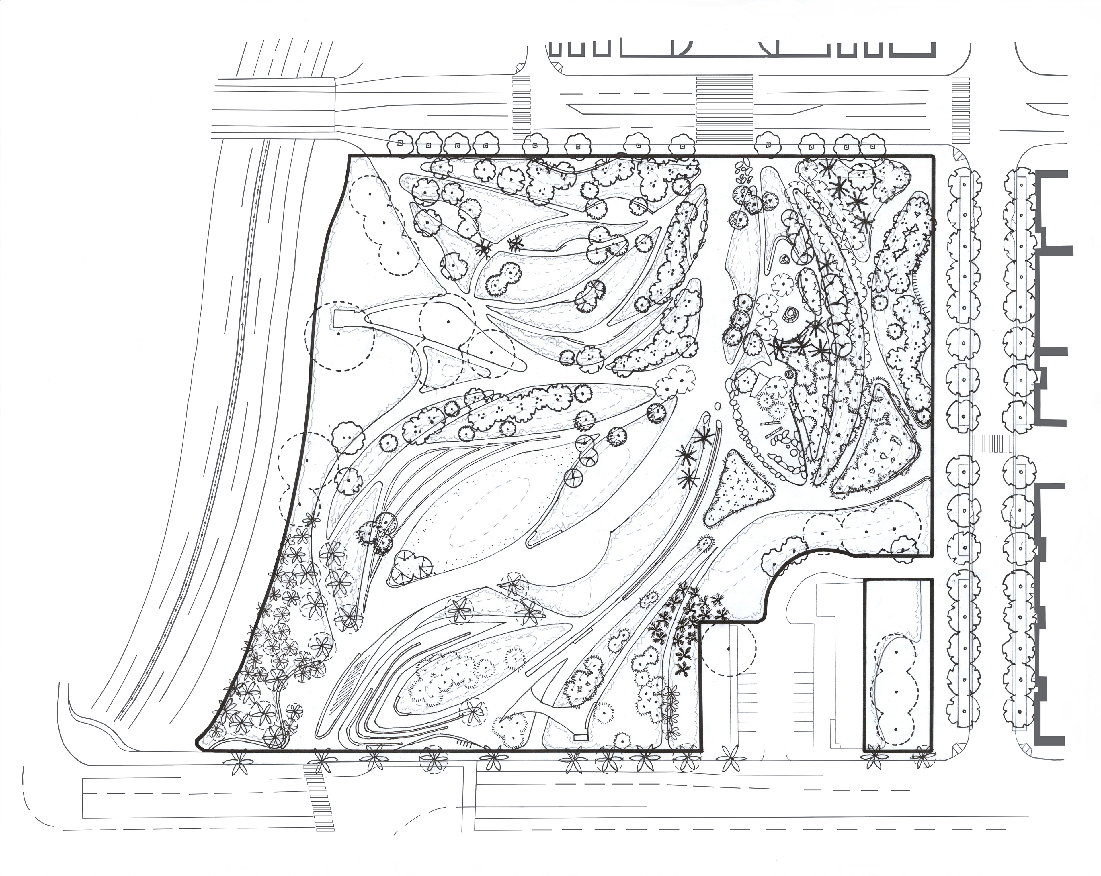 B/W ILLUSTRATIVE SITE PLAN