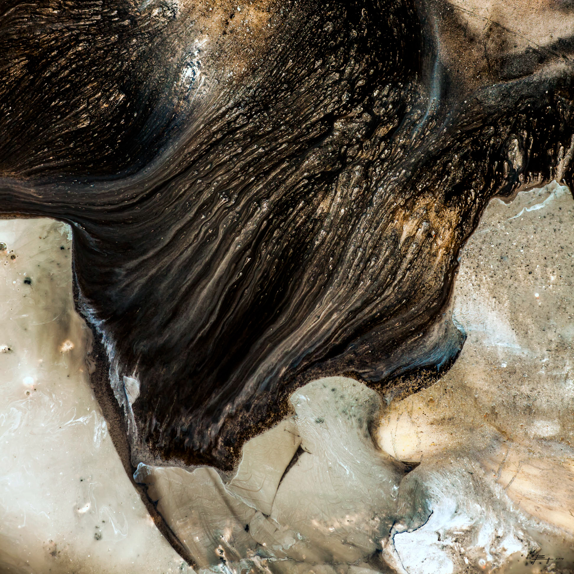 Marbled - 2019 - Acryl/Abgelichtet - Fine Art Print auf Alu Dibond - 60x60