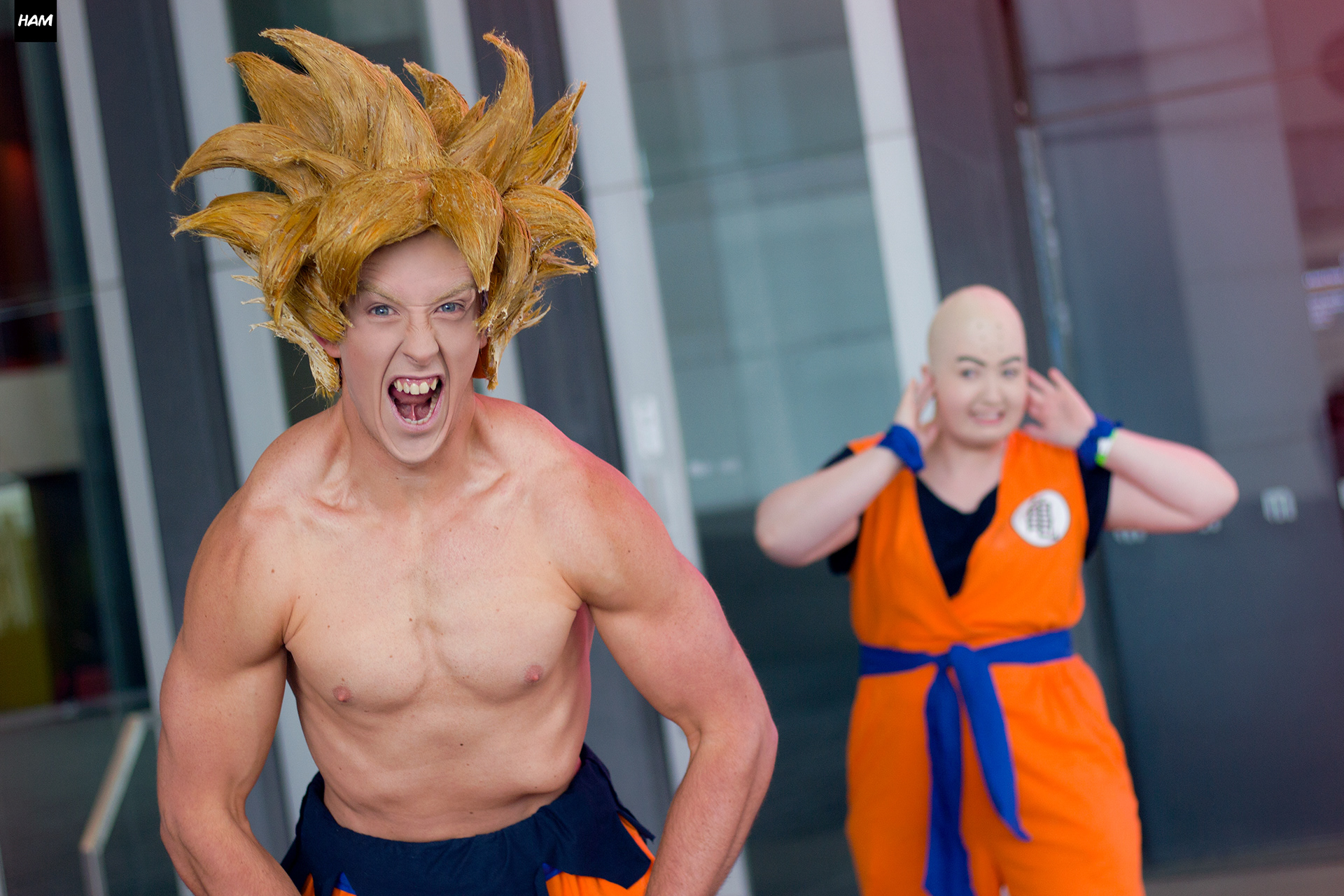 Goku by @dwaynedarcy & Krillin by @cosfaye_cosplay at MadFest Melbourne 2018