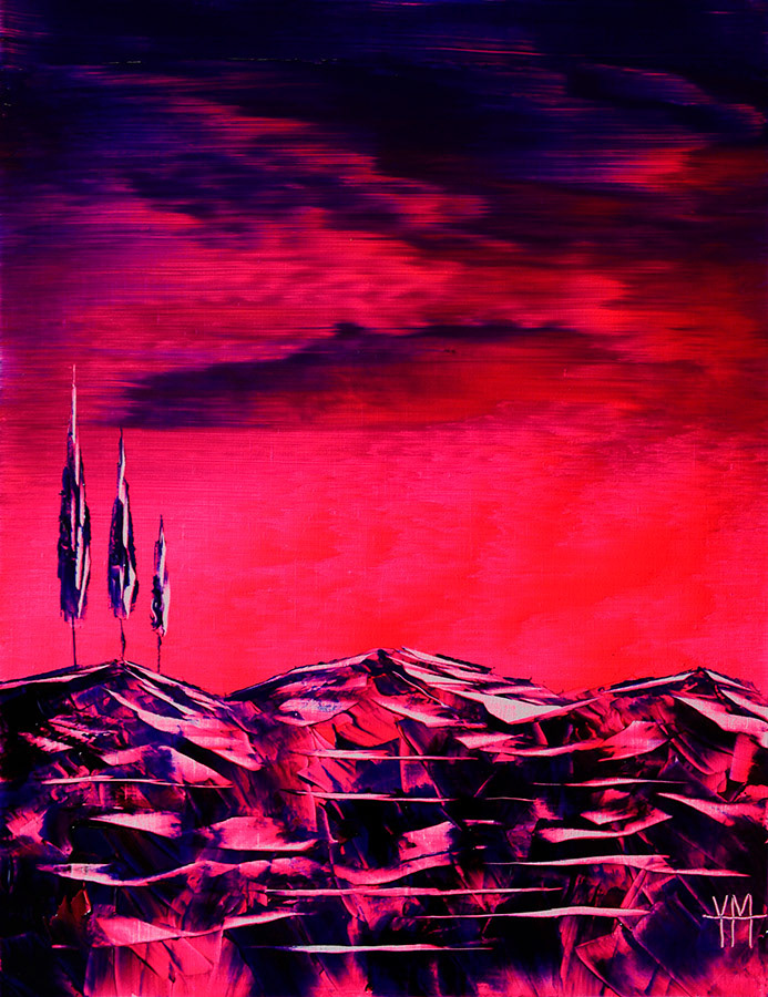 La montagne lumière - 50 x 65 x 2 cm