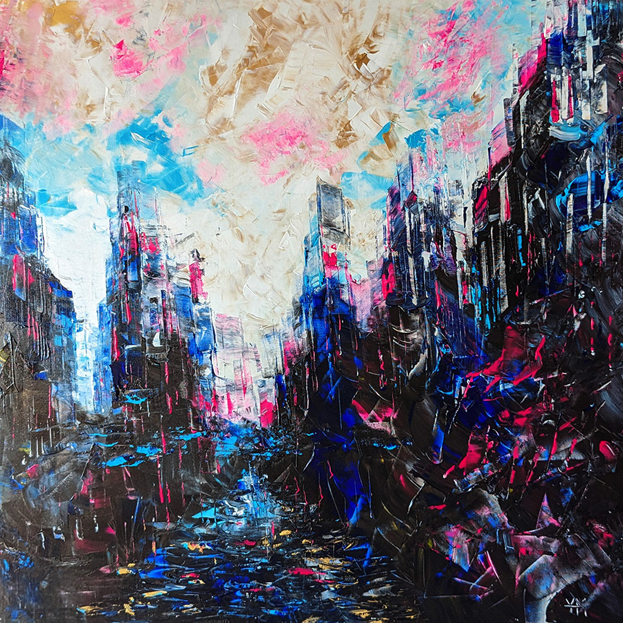 Apothéose - 100 x 100 x 2,8 cm