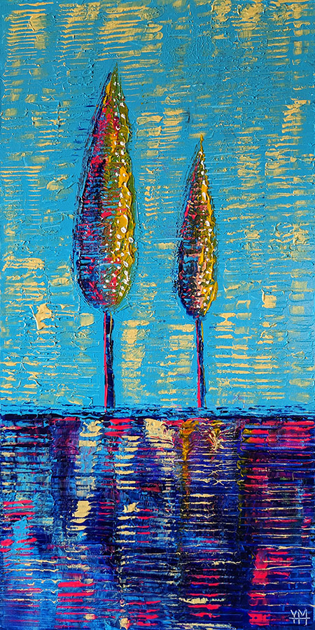 Rythme de la lumière 01 - 50 x 100 x 3,7 cm