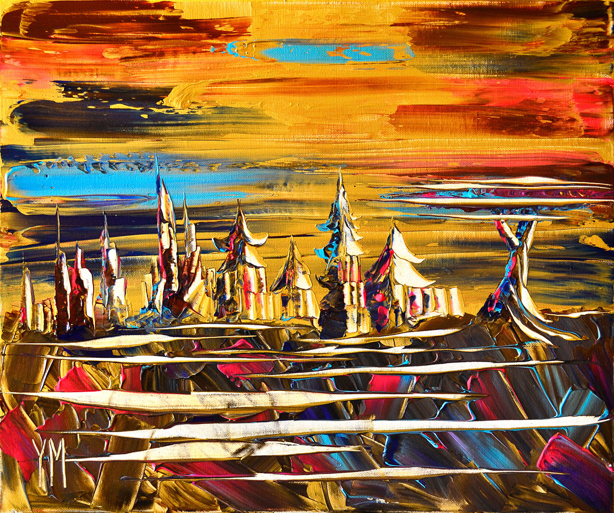 La cité de la nostalgie - 55 x 46 x 1,6 cm
