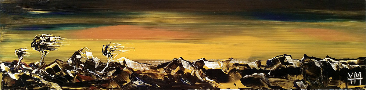 La plaine de cuivre 3 - 100 x 25 x 3,7 cm