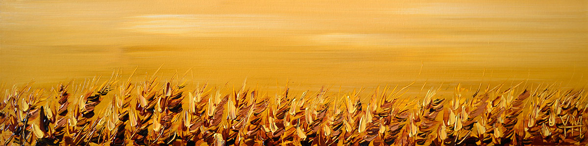 Champ en or - 100 x 25 x 3,6 cm