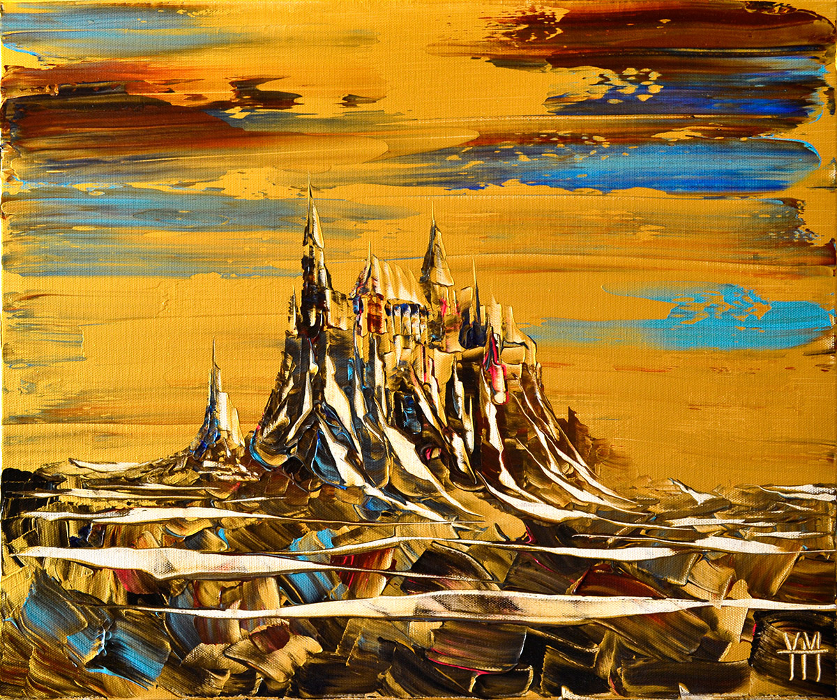 Le mont de cuivre - 55 x 46 x 1,6 cm