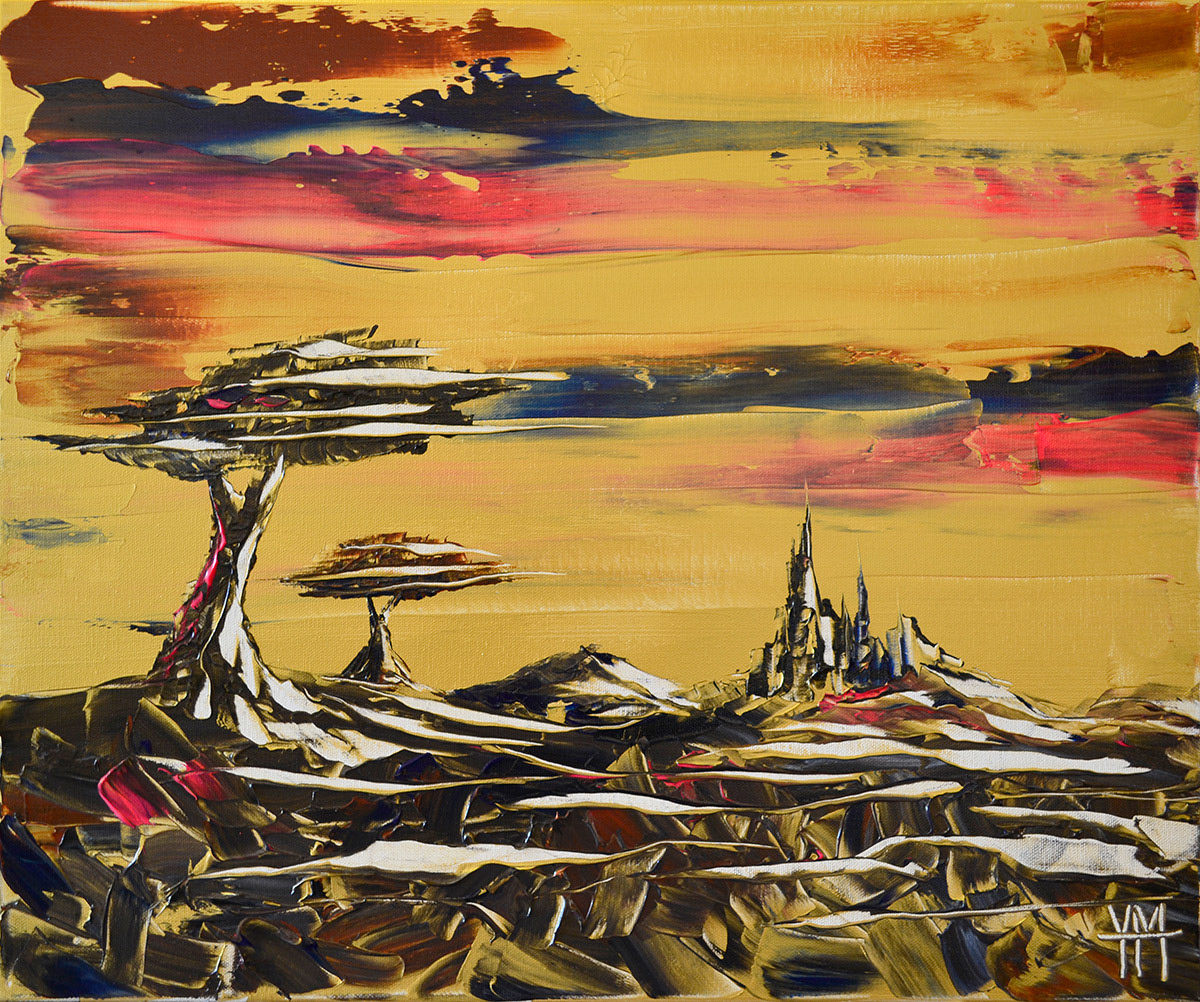 La citadelle de cuivre - 61 x 50 x 1,6 cm