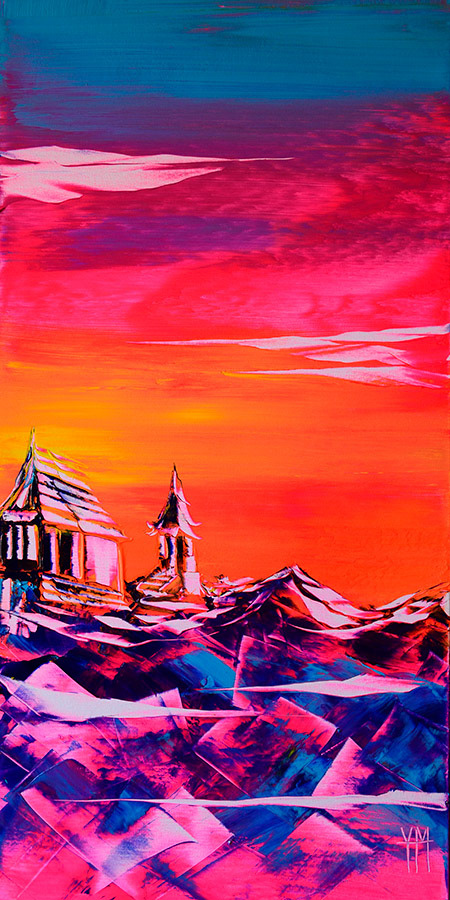 Le soleil de la douceur - 50 x 100 x 3,7 cm