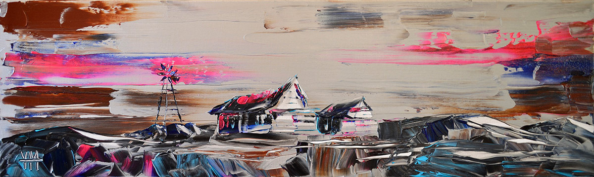 La ranch d'argent - 100 x 30 x 3,7 cm