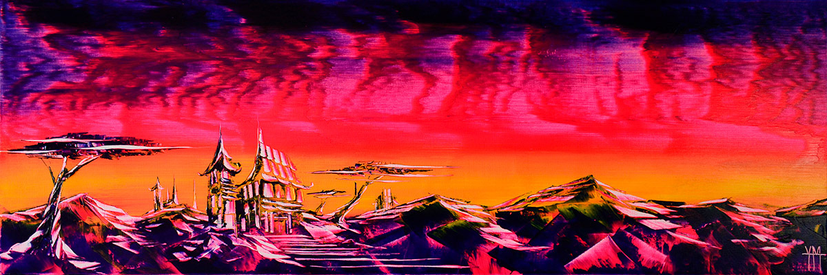 Templorizon - 150 x 50 x 3,7 cm