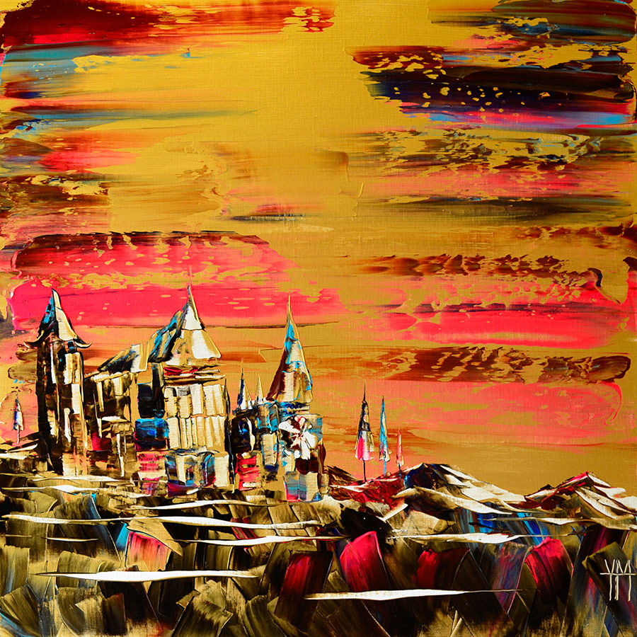 La cathédrale du bout du monde - 80 x 80 x  2 cm