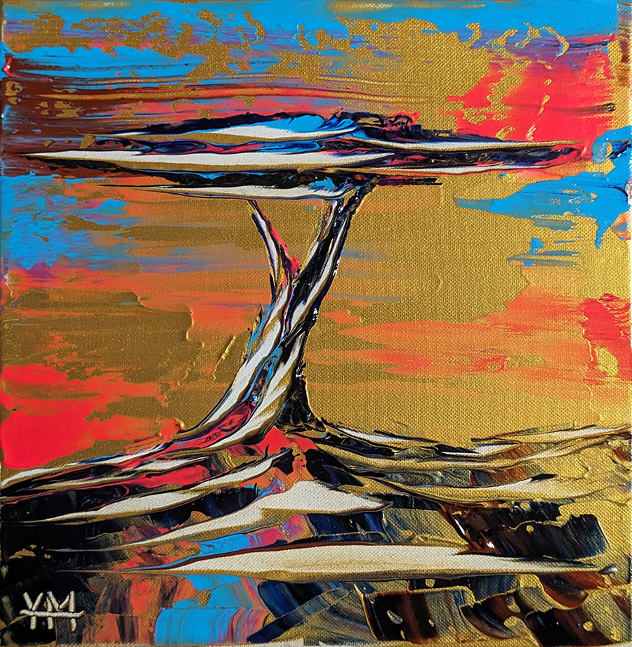 L'arbre forgé - 30 x 30 x 2 cm