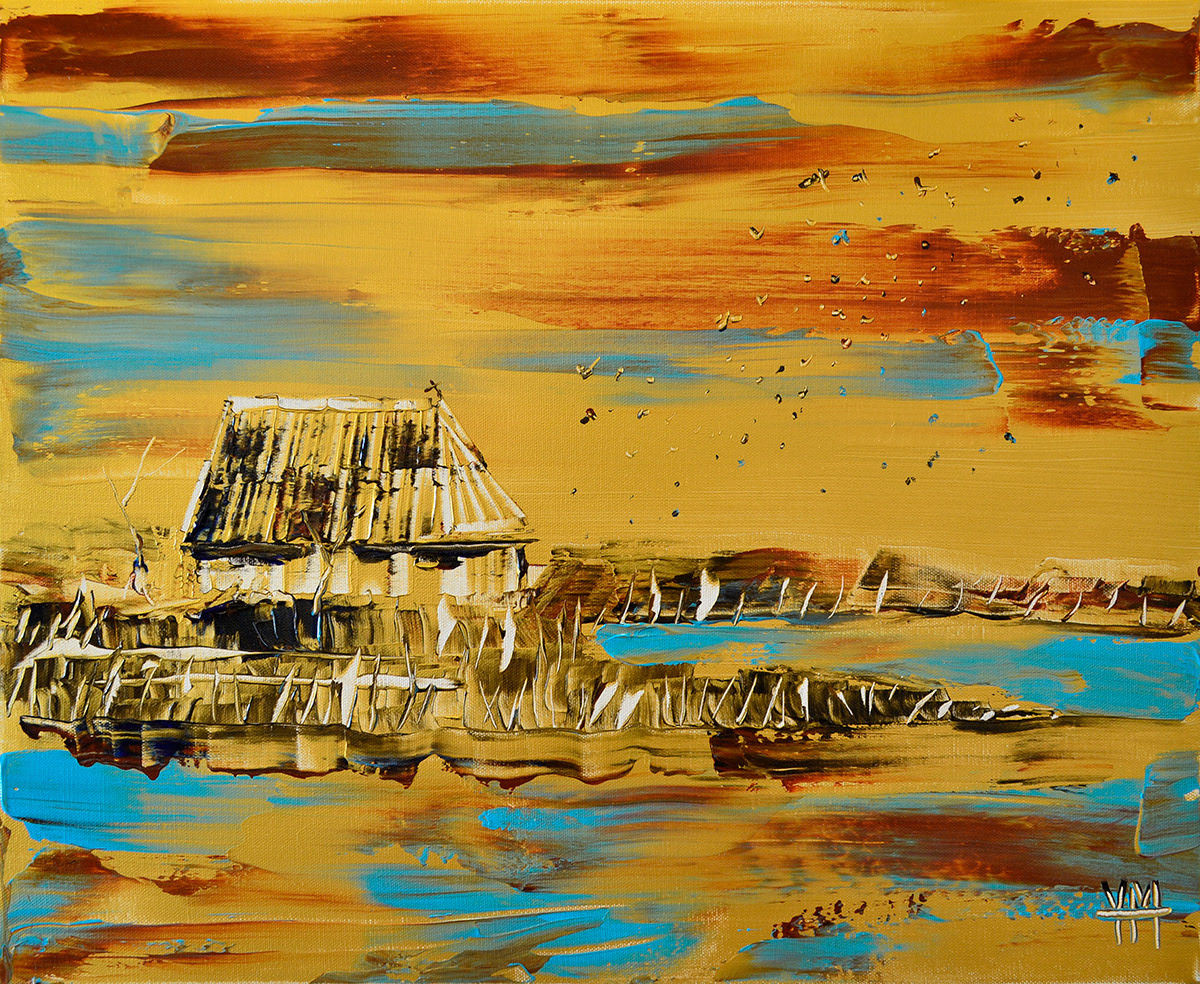 La cabane de gardian - 61 x 50 x 1,6 cm