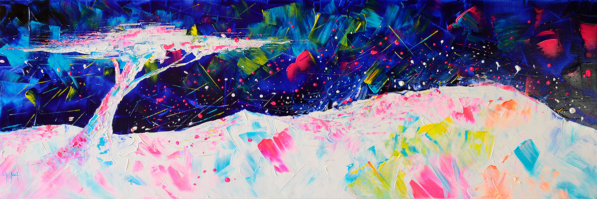 Rose et liberté - 150 x 50 x 3,7 cm
