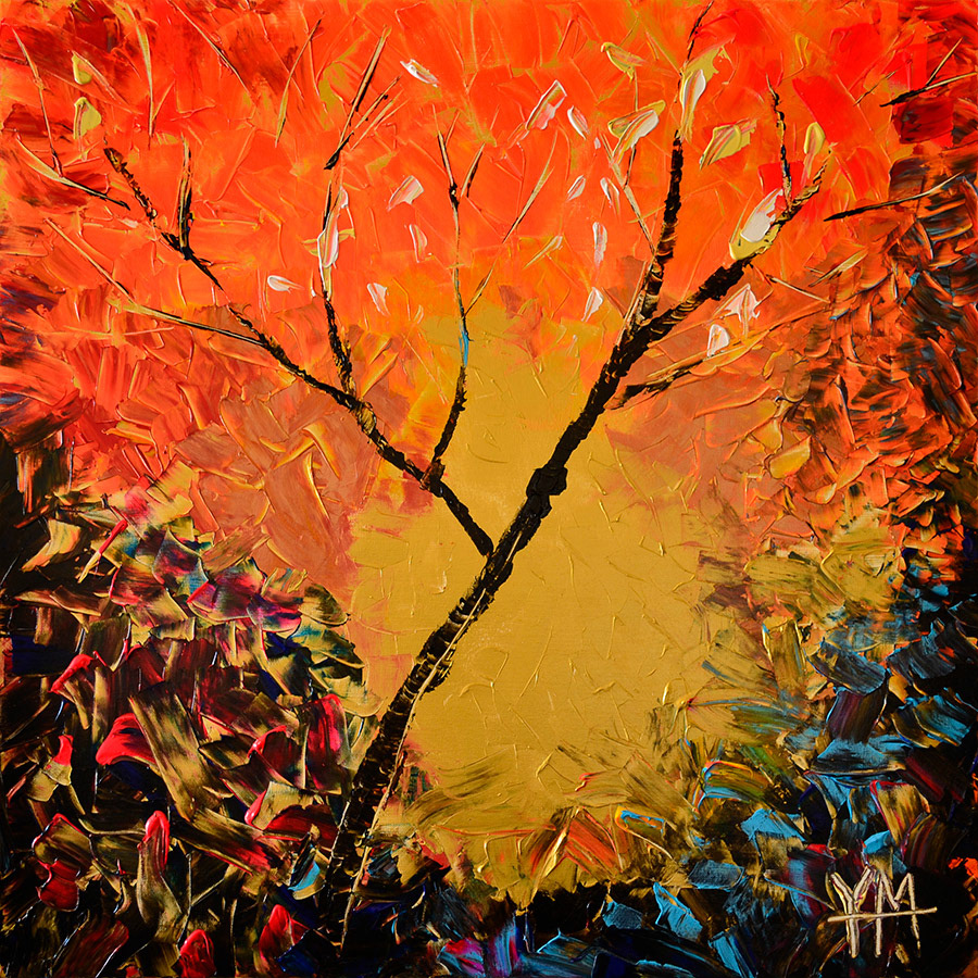 Buisson ardent - 80 x 80 x 3,7 cm