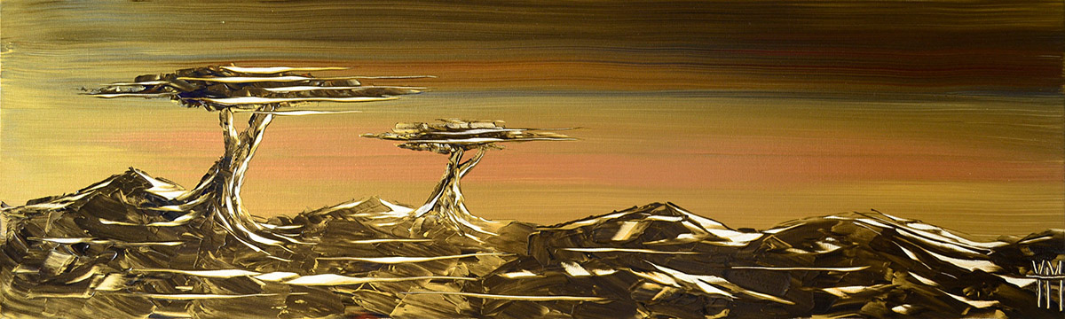 La puissance du cuivre - 100 x 30 x 3,9 cm