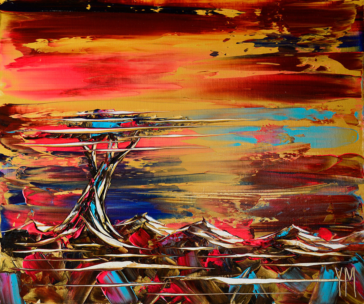 La plaine vitesse - 55 x 46 x 2 cm