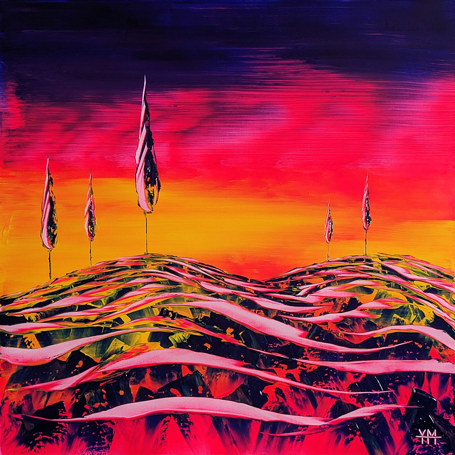 La bain de lumière - 100 x 100 x 3,7 cm