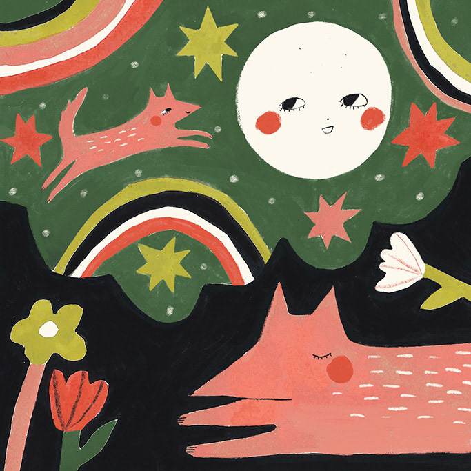 Day 2 DREAM: When the wolf went to sleep he dreamed about all the fun he had with his new friend.