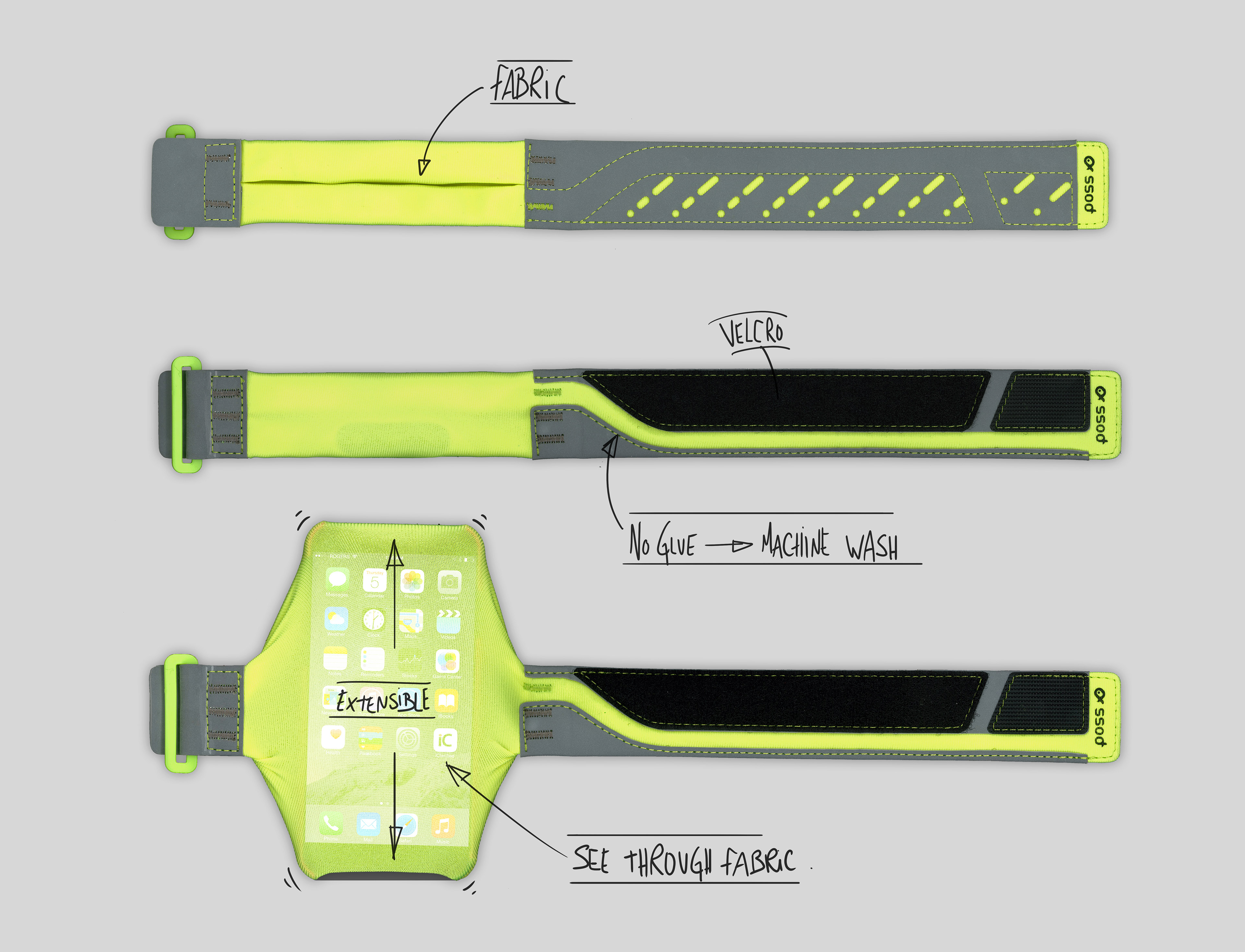 DESIGNBYCARREFOUR - POSS - Flexible Sport ArmBand