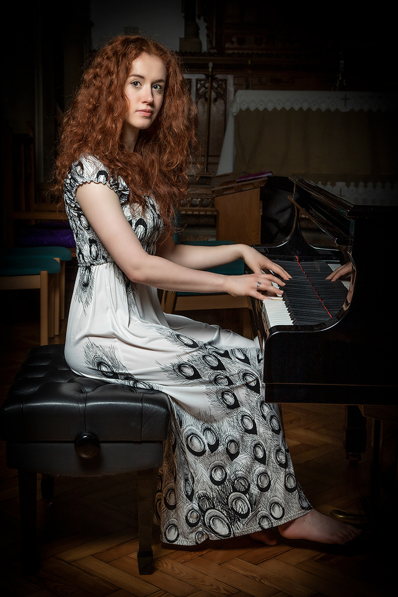 Lydia at piano