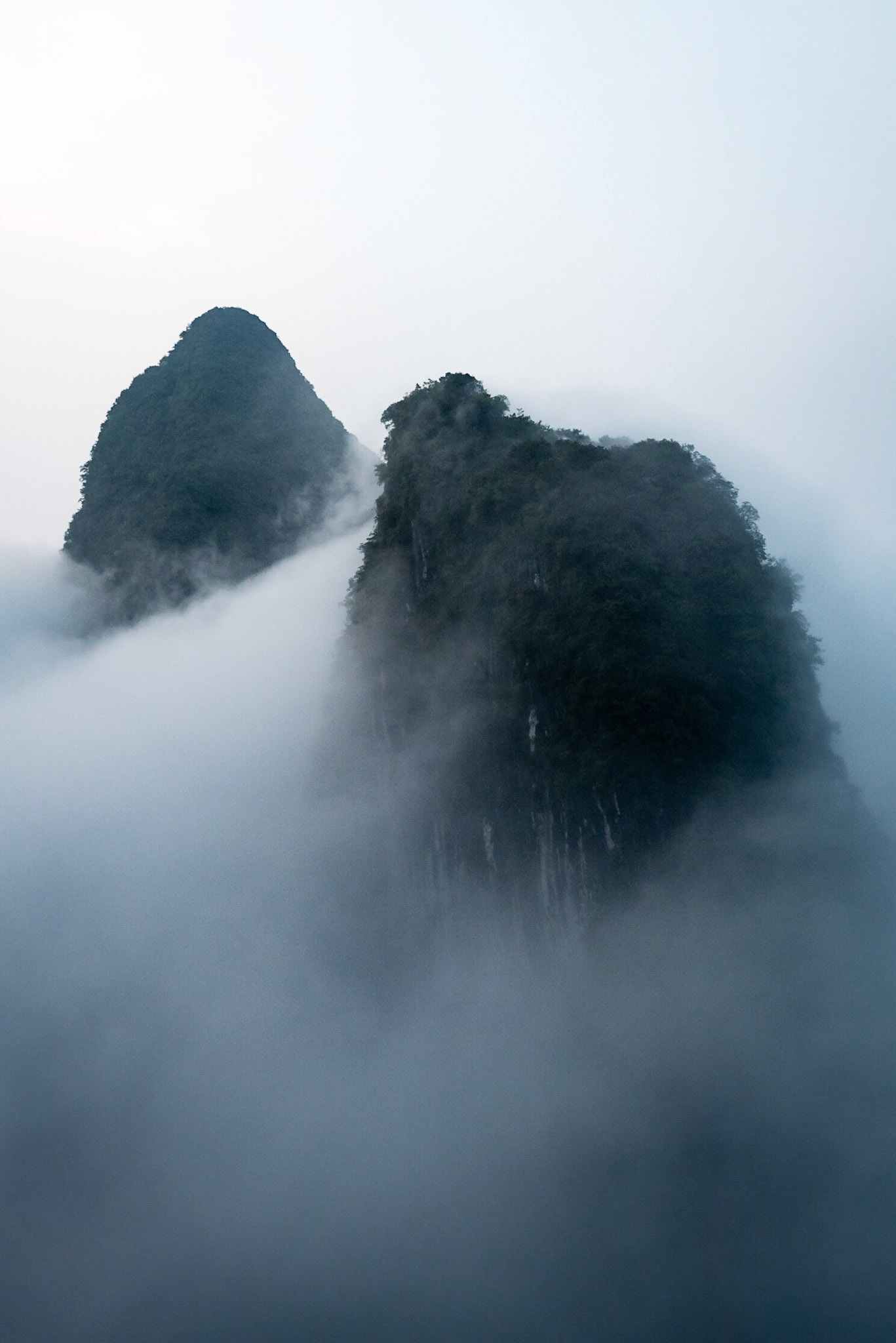 Misty mountains