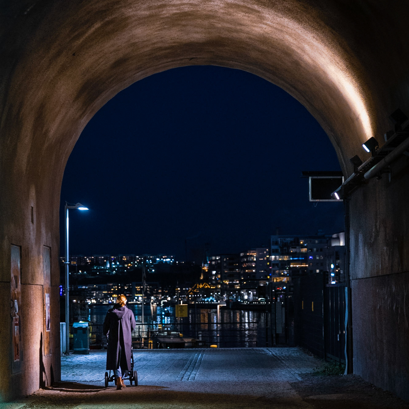 Under the Skanstull bridge