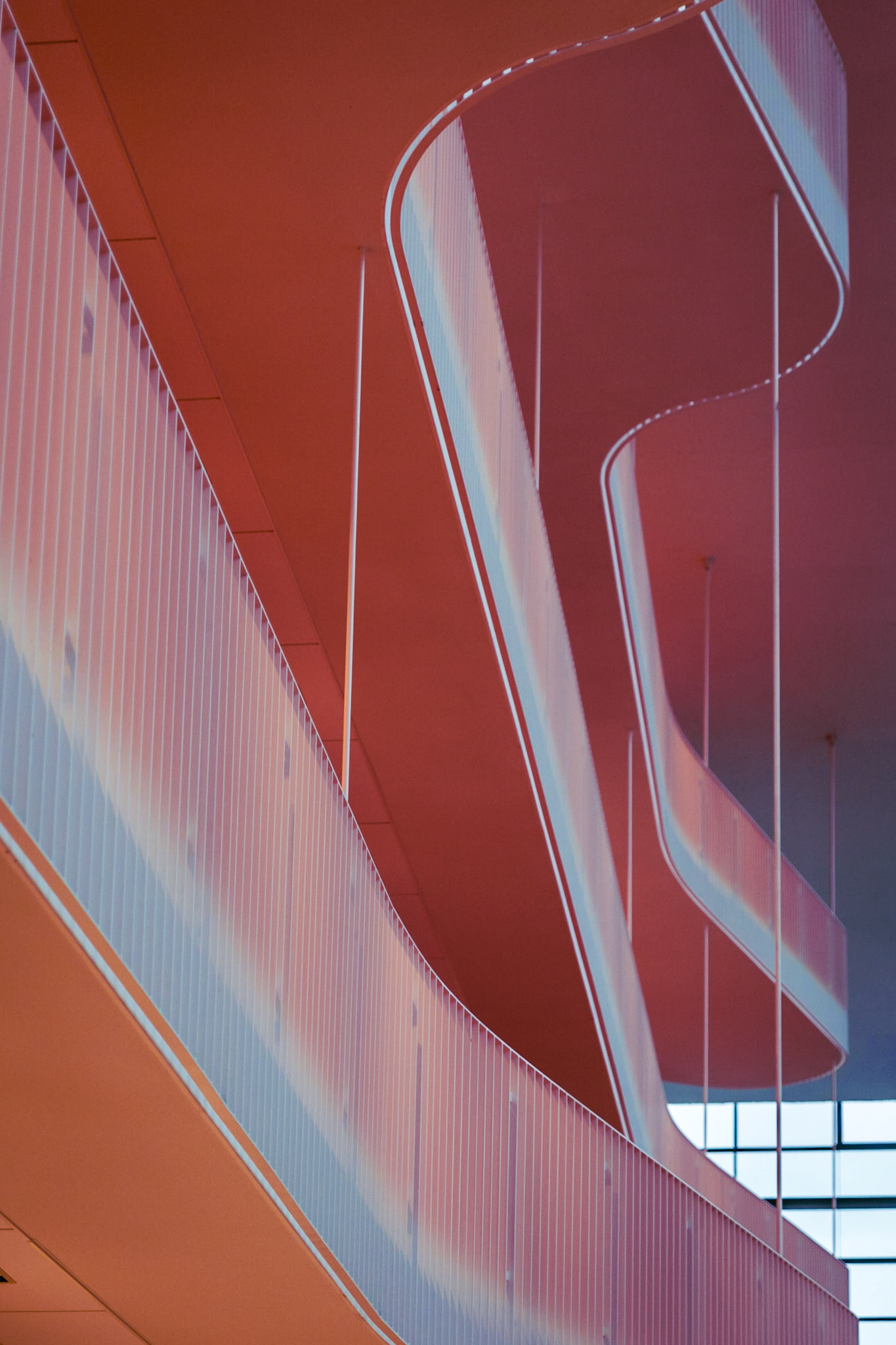 Interior balconies at Kungliga Musikhögskolan