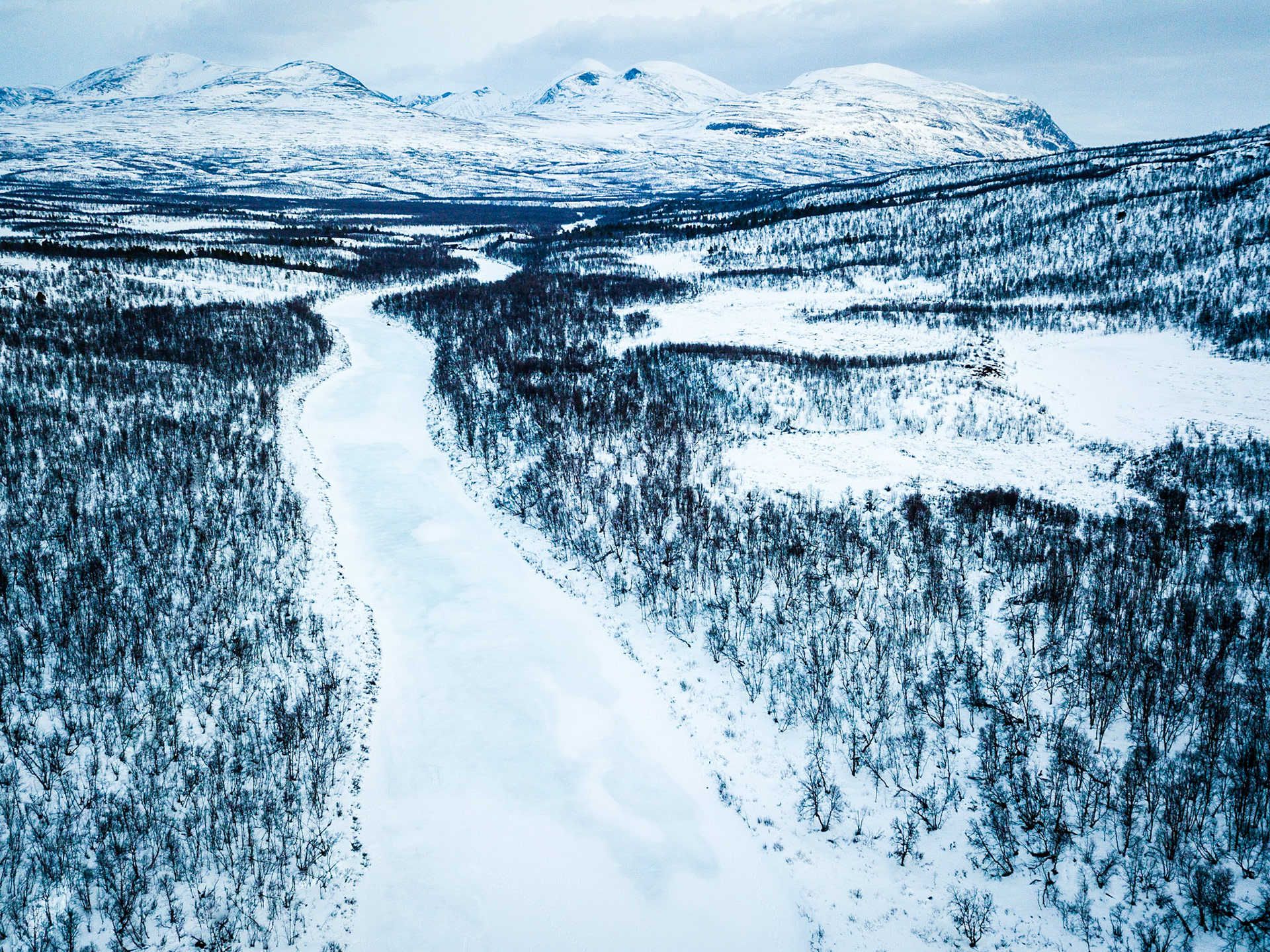 View into Abisko National Park