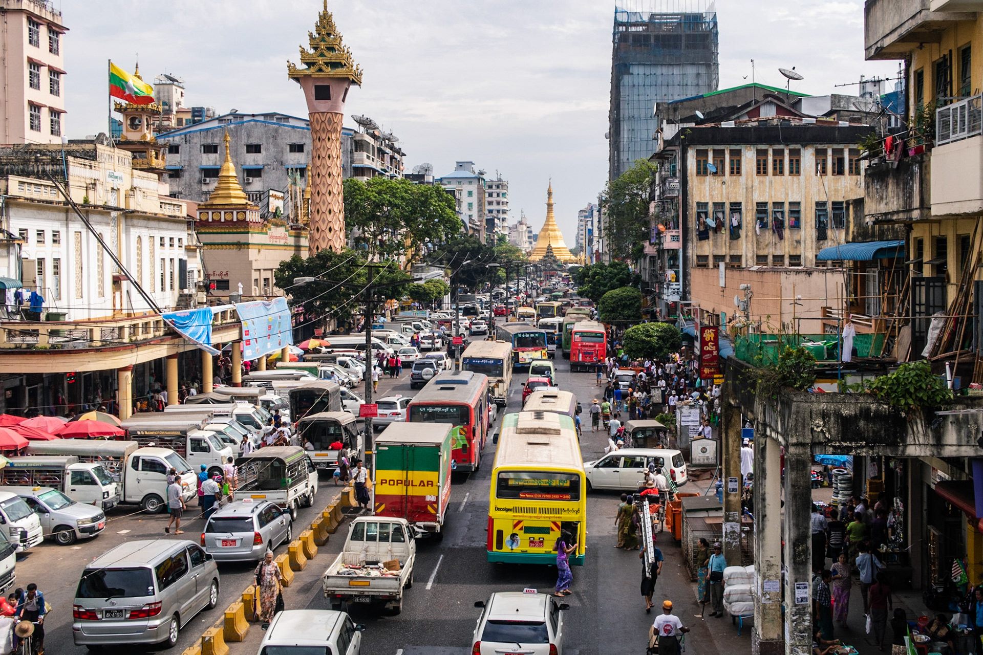 Yangon historical center