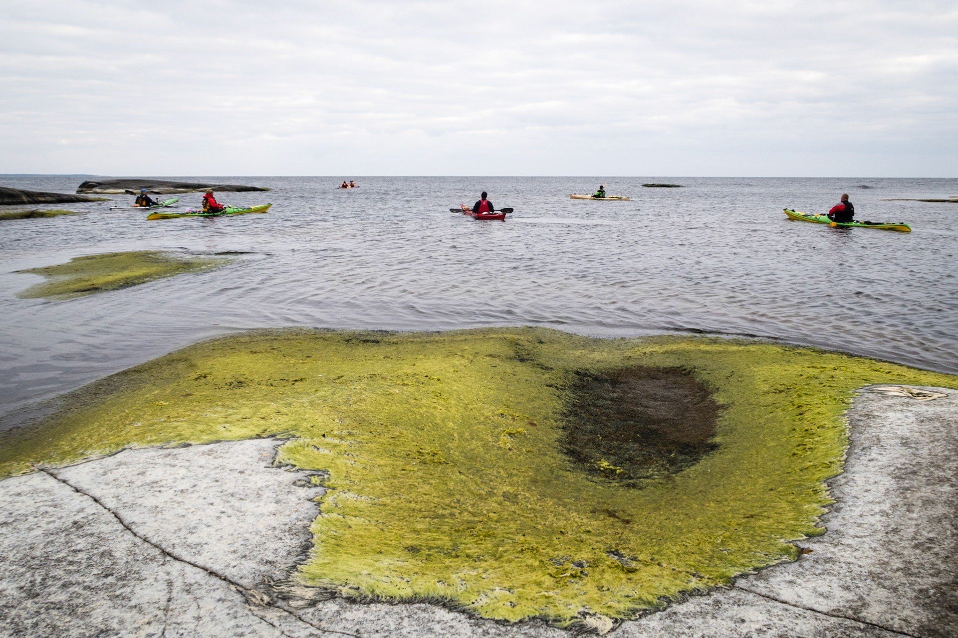 Kayaking in the Baltic sea