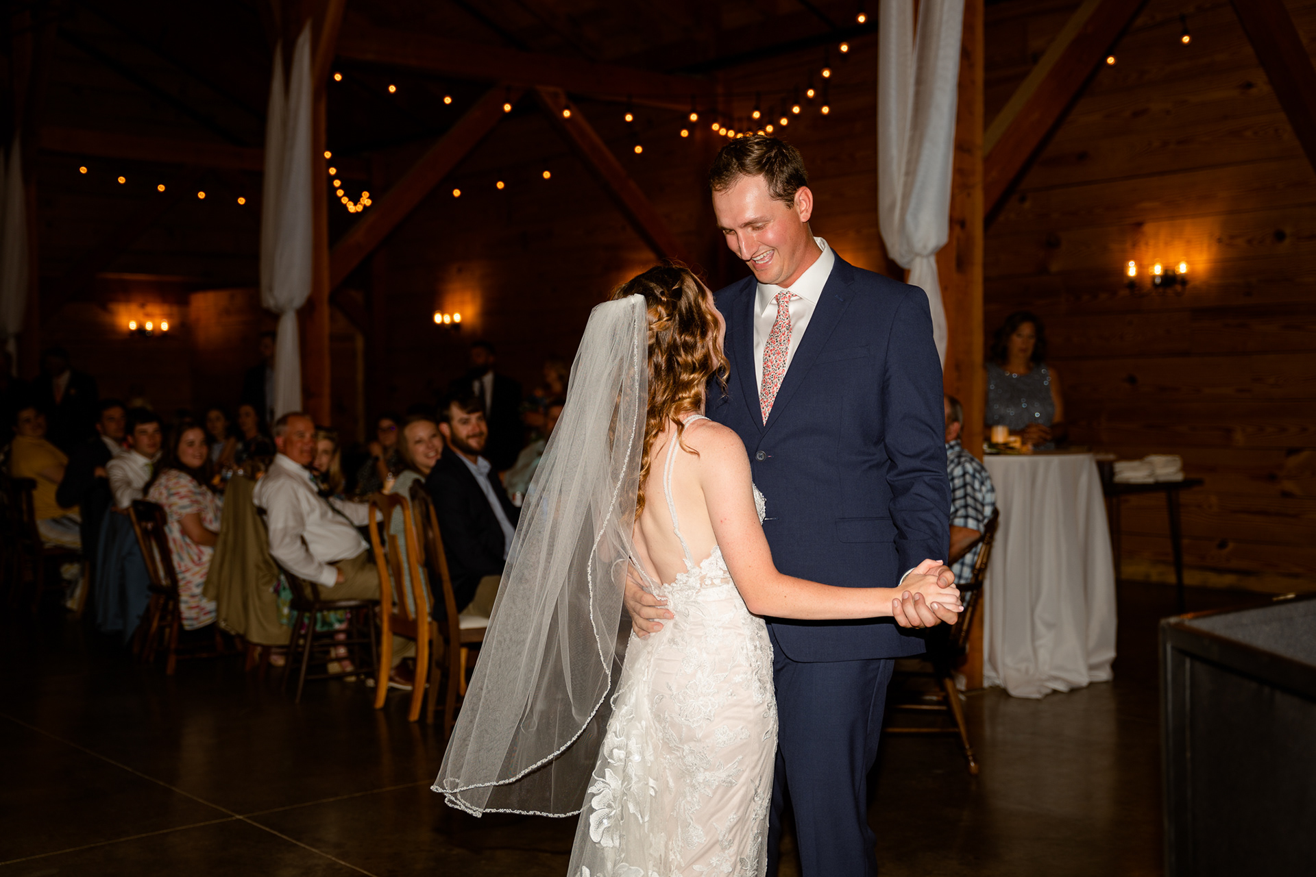 Bride and groom first dance
