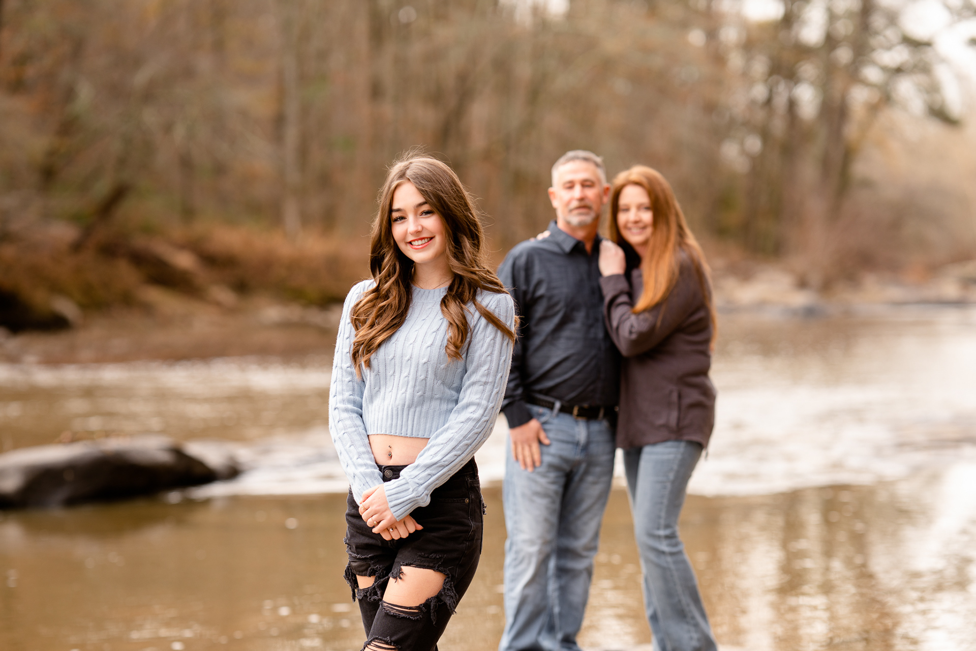 Focus on the only child of the family