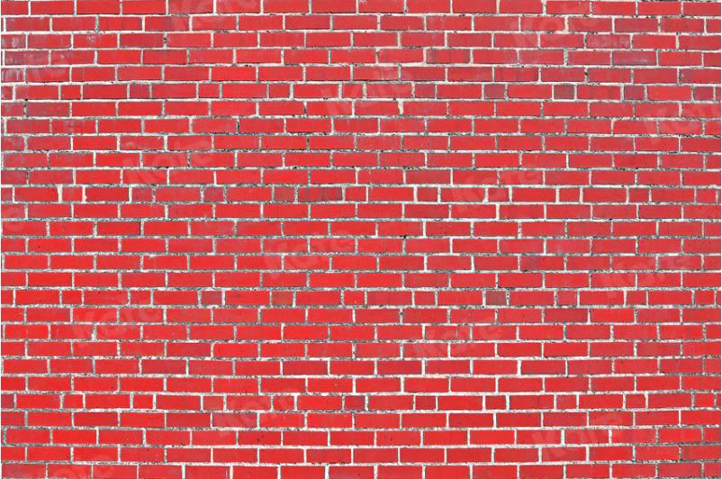 10'x6.5' Red Brick Wall