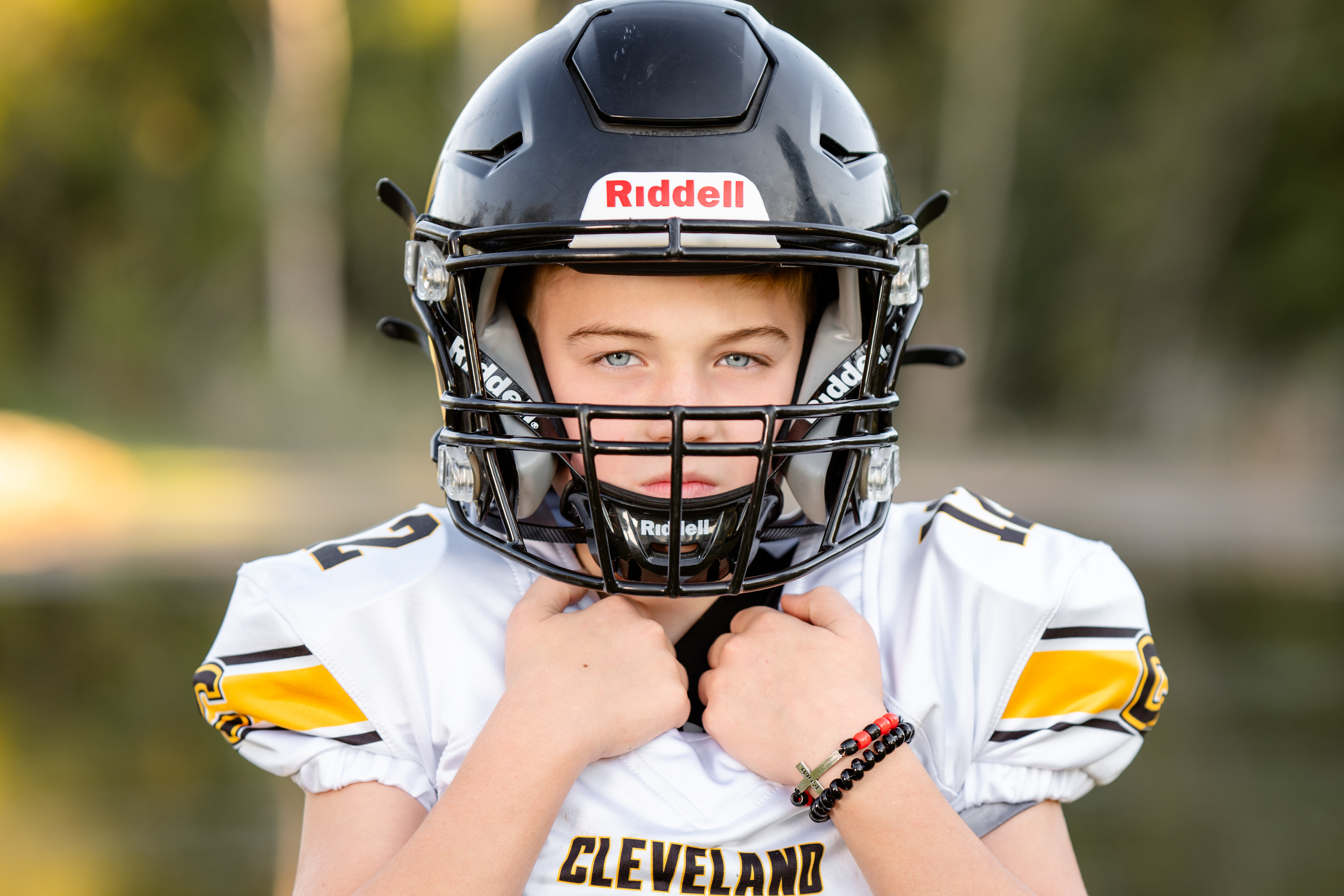 Cleveland, AL football portrait outside