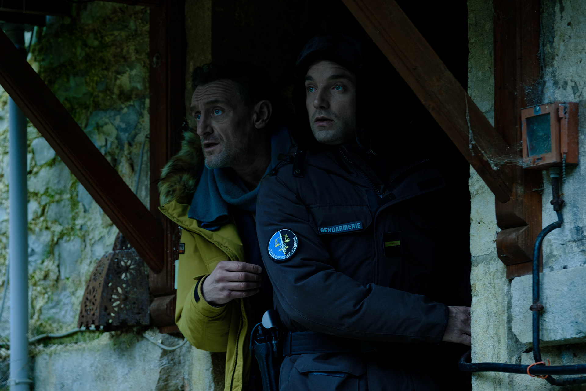 Guillaume Gouix et Jean-Paul Rouve dans Polar Park