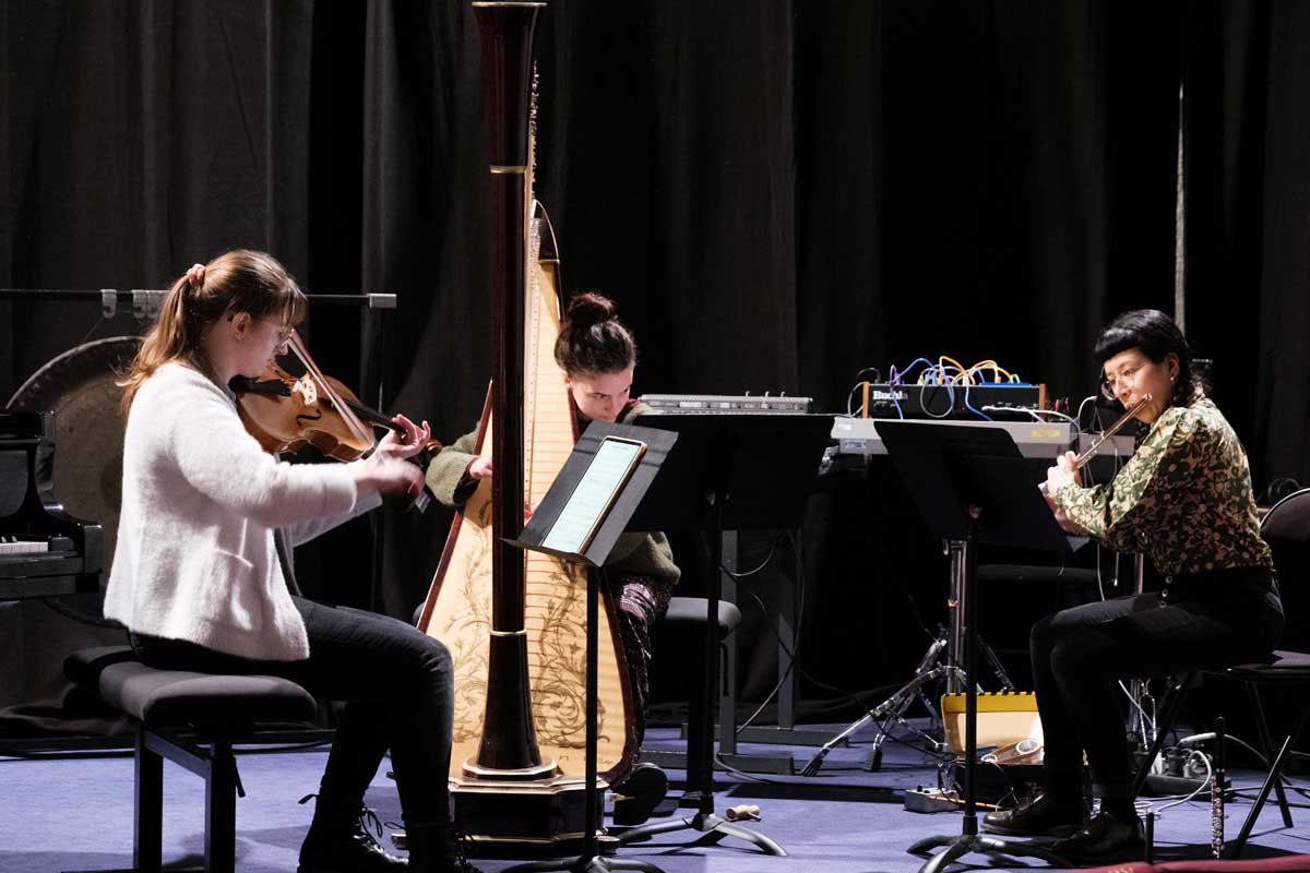 Aurore Pignoque (Alto), Rose Pollier (Harpe), Maïne Pion-Piola (Flûte)