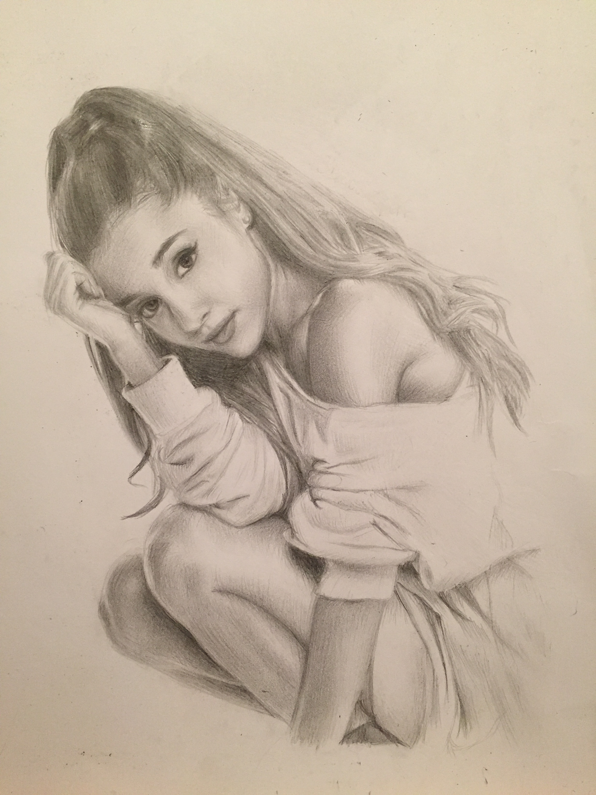 Ariana Grande, A4, Pencil, Paper