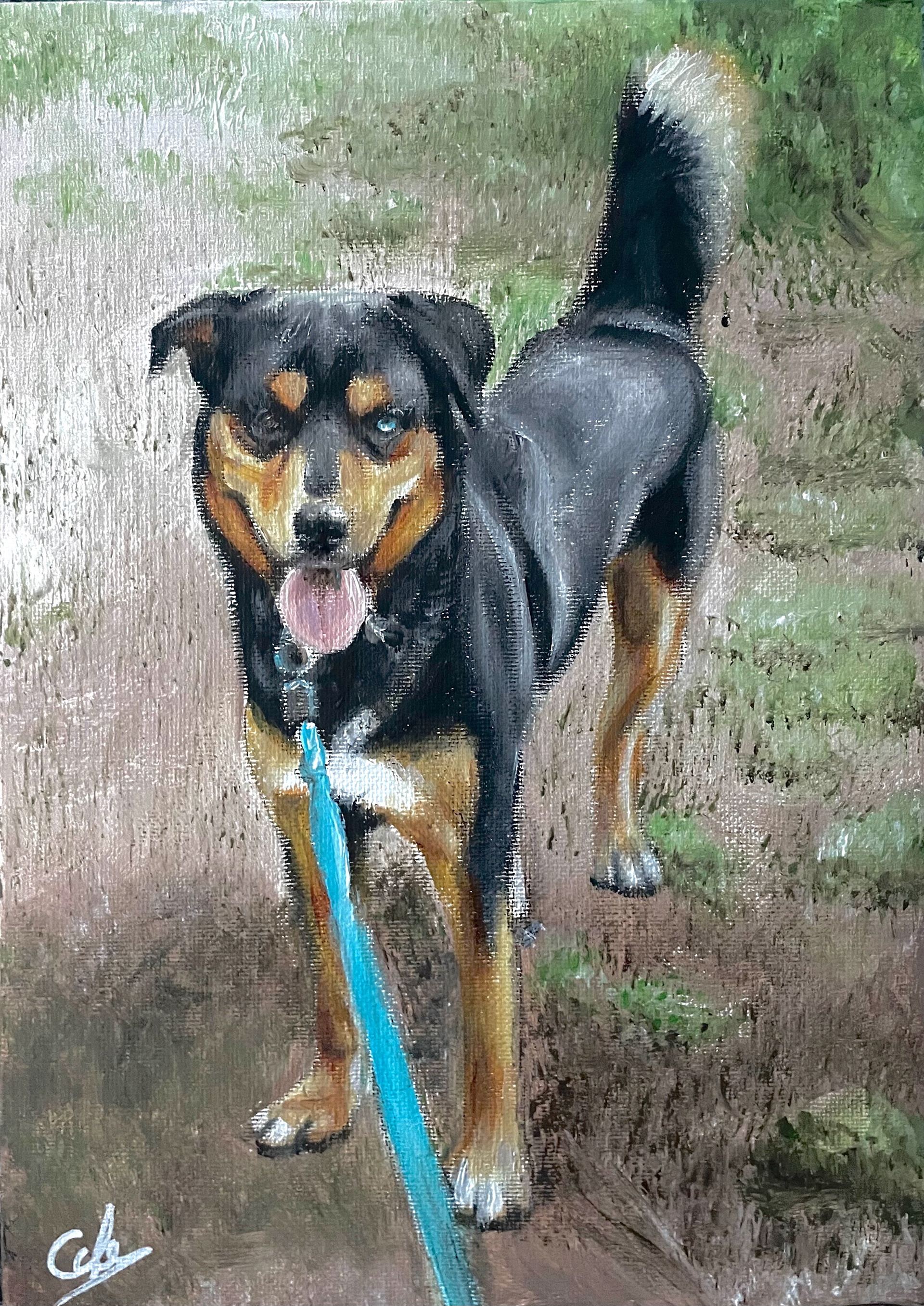 Simba, A4, Acrylic, Canvas