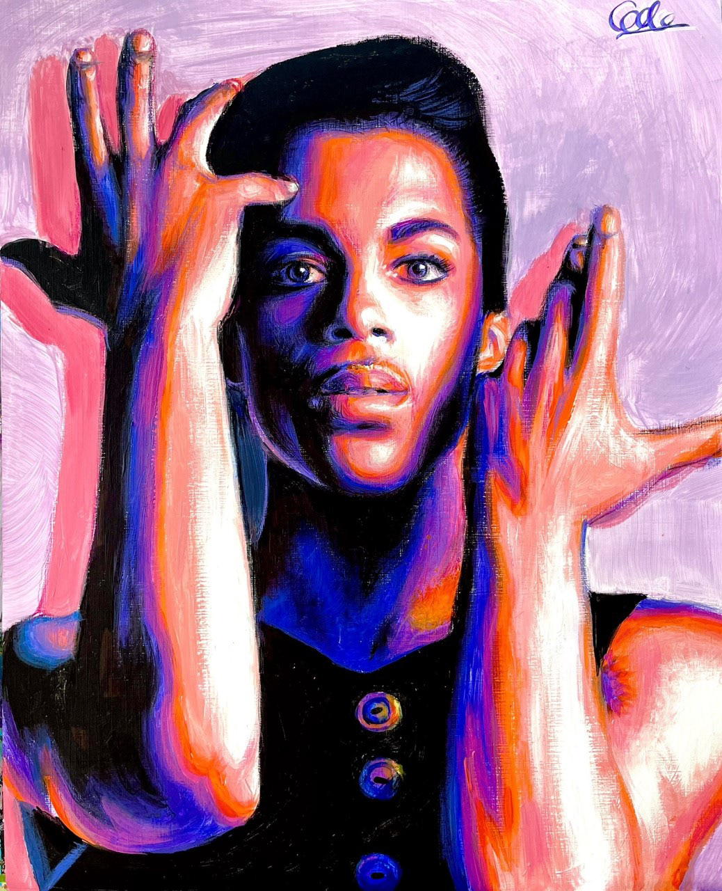 When Doves Cry, A3, Acrylic, Canvas Paper