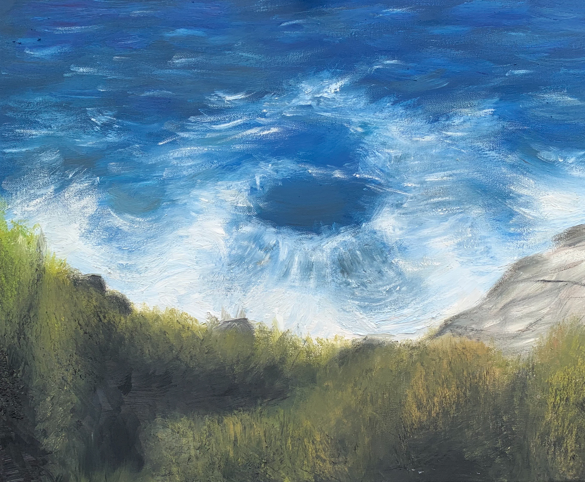 Amalfi Coast (1/3), A2, Oil, Canvas